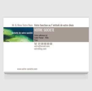 Carte de visite grand format - Ref CV-D276
