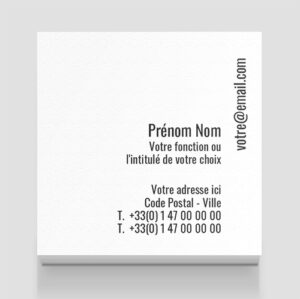 Carte de visite carrée - Ref CV-C3957