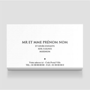 Carte de visite - Ref CV-A25