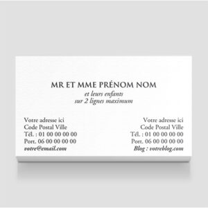 Carte de visite - Ref CV-A9327