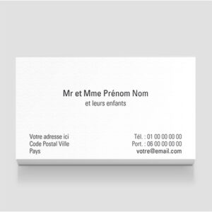 Carte de visite - Ref CV-A9860