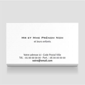 Carte de visite - Ref CV-A9867