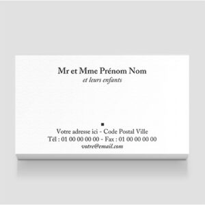 Carte de visite - Ref CV-A9870