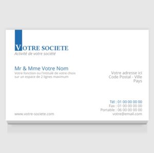 Carte de visite grand format - Ref CV-D4590