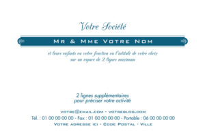 Carte de visite grand format - Ref CV-D4596