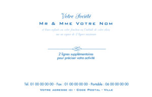 Carte de visite grand format - Ref CV-D4599