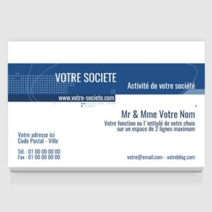 Carte de visite grand format - Ref CV-D4603