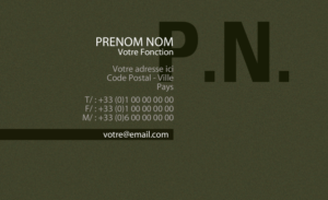 Carte de visite - Ref CV-A8473