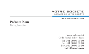 Carte de visite RV - Ref CV-A12714
