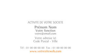 Carte de visite - Ref CV-A1768
