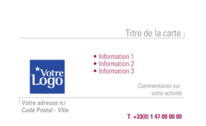 Carte de visite - Ref CV-A1755