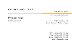 Carte de visite - Ref CV-A9696