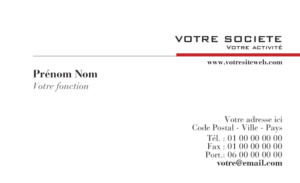 Carte de visite - Ref CV-A9697