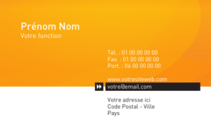 Carte de visite - Ref CV-A9739