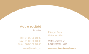 Carte de visite - Ref CV-A1767