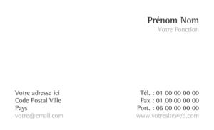 Carte de visite - Ref CV-A9641