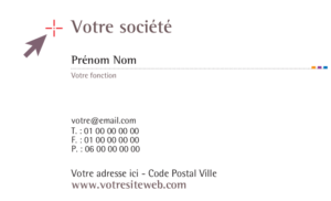 Carte de visite - Ref CV-A1598