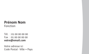 Carte de visite - Ref CV-A9753