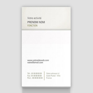 Carte de visite verticale - Ref CV-G11599