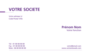 Carte de visite - Ref CV-A9488