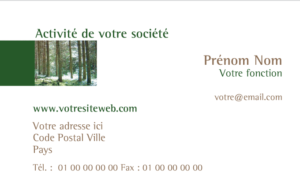 Carte de visite - Ref CV-A1614