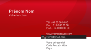 Carte de visite - Ref CV-A9738