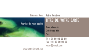 Carte de visite - Ref CV-A1761