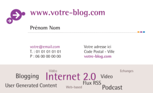 Carte de visite - Ref CV-A9825