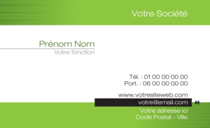Carte de visite - Ref CV-A6397