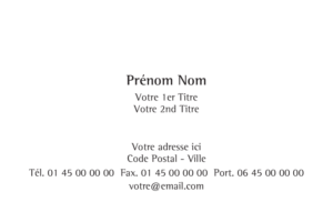 Carte de visite - Ref CV-A2214