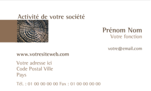 Carte de visite - Ref CV-A9787