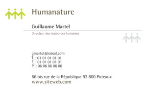Carte de visite - Ref CV-A1599