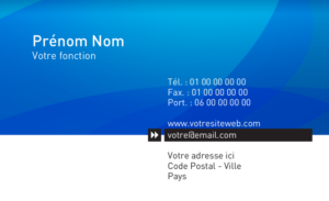 Carte de visite - Ref CV-A9737