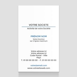 Carte de visite verticale - Ref CV-G5483