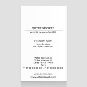 Carte de visite verticale - Ref CV-G5484