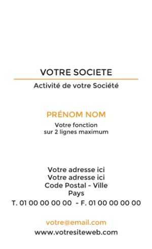Carte de visite verticale - Ref CV-G5485
