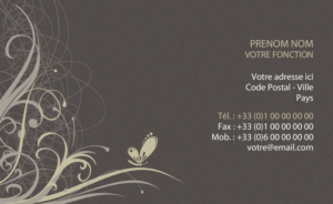 Carte de visite - Ref CV-A9814