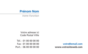 Carte de visite - Ref CV-A9647