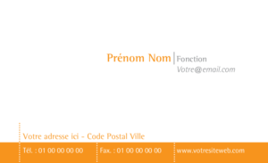Carte de visite - Ref CV-A6440