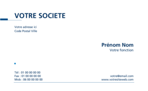 Carte de visite - Ref CV-A9636