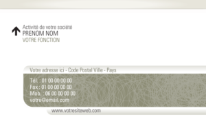 Carte de visite - Ref CV-A8494