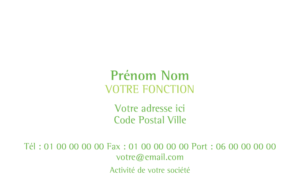 Carte de visite - Ref CV-A1749