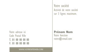 Carte de visite - Ref CV-A6651