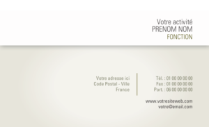 Carte de visite - Ref CV-A9715