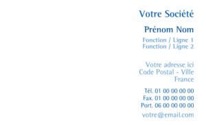 Carte de visite - Ref CV-A3885
