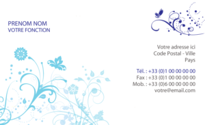 Carte de visite - Ref CV-A8448