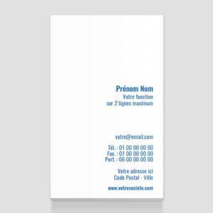 Carte de visite verticale - Ref CV-G5515
