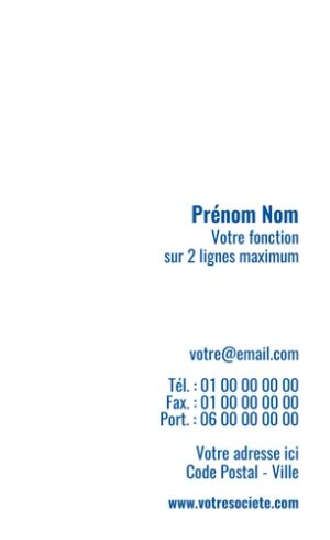 Carte de visite verticale - Ref CV-G5515