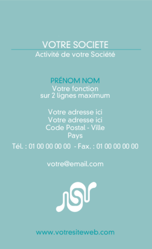 Carte de visite verticale - Ref CV-G1831