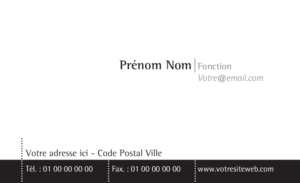 Carte de visite - Ref CV-A6439